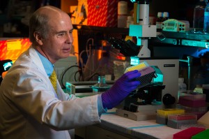 Kenneth Anderson, MD, photographed in his lab for POP SS 2013